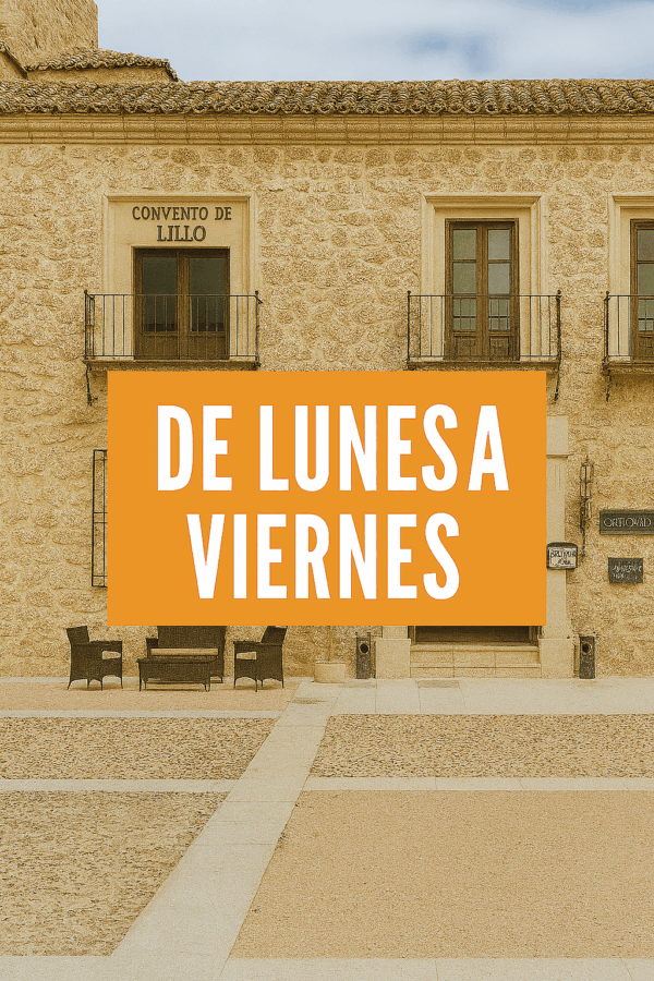 Alojamiento Convento de Lillo de Lunes a Viernes - 1 Noche