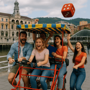 Gymkhana de Bicis en Bilbao